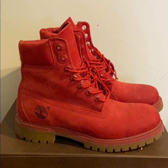 6’ inch classic timberland boots (Red) main image 7
